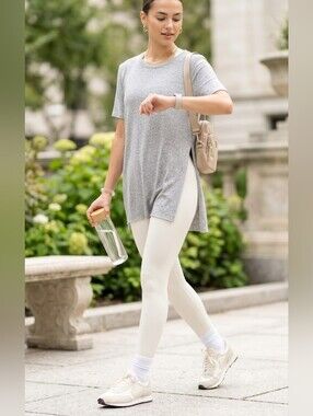 C'est Moi High Slit Tunic Oversized Dropped Sleeve  Clean Girl Scandigirl